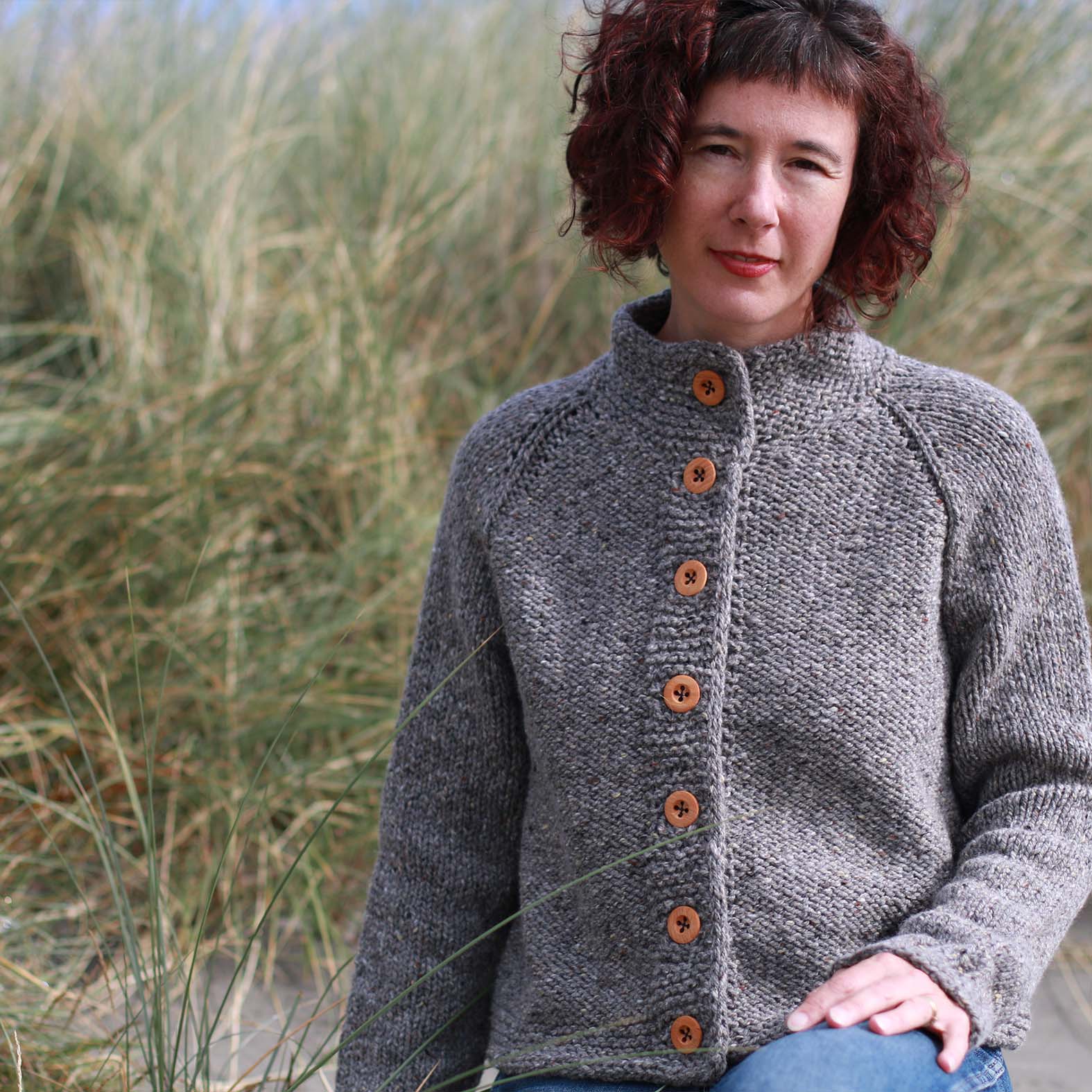 Sorn Cardigan on Carol Feller
