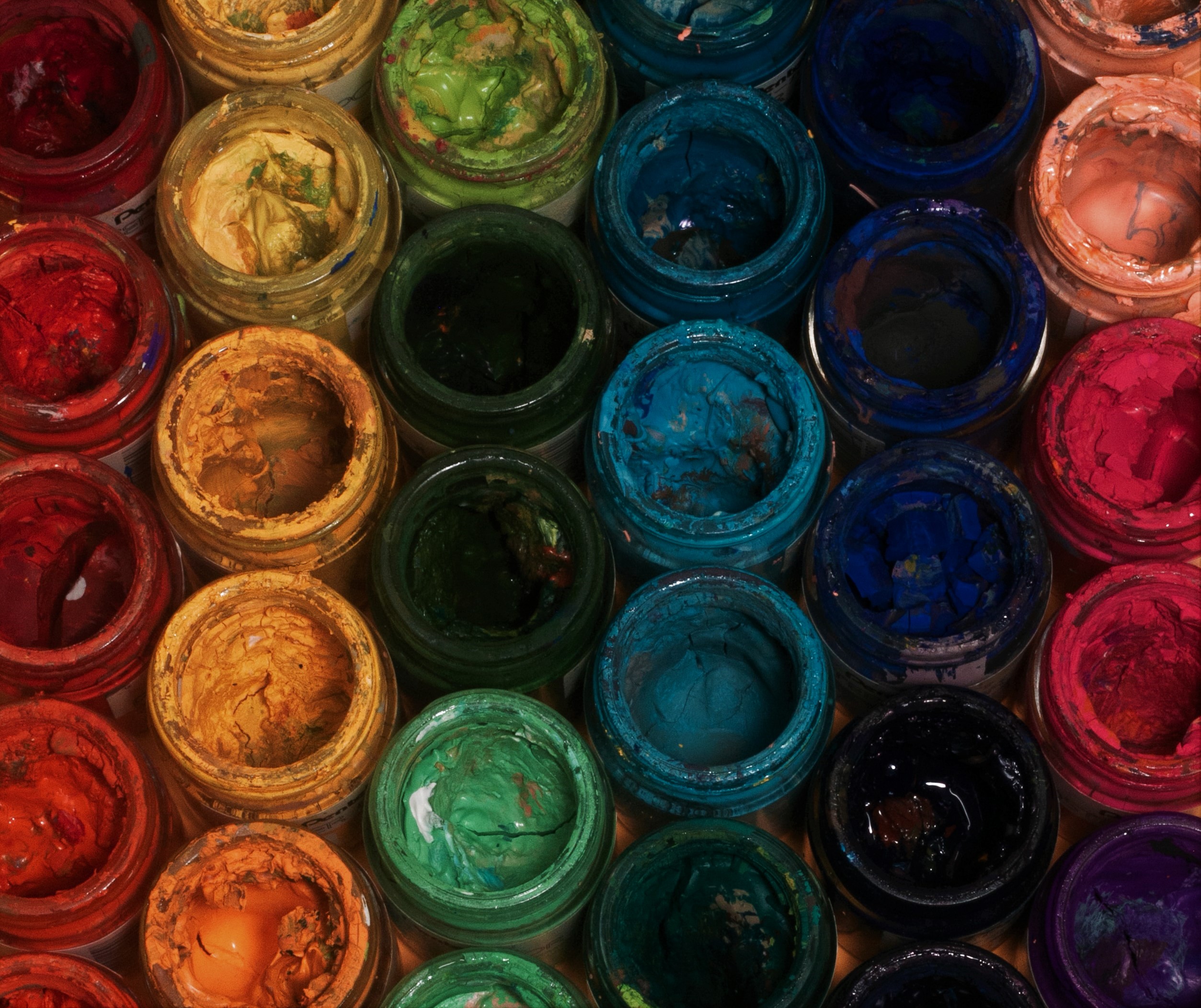 jars of paint