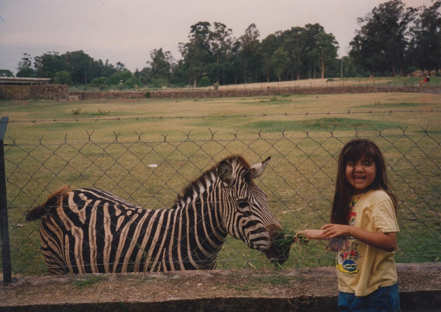 Yo, amante de los animales, a los seis años, en Uruguay.