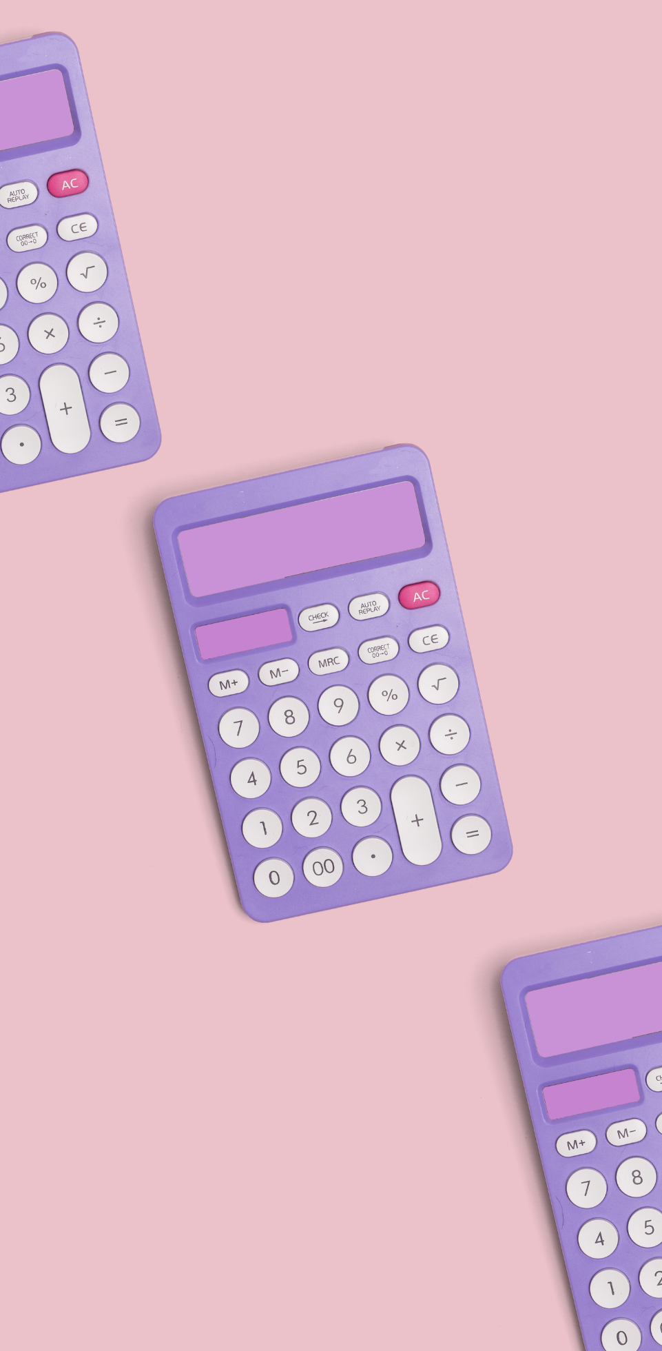Image of a calculator used to illustrate how important accurate pricing is in the baking and sweets industry is when selling hot cocoa bombs.
