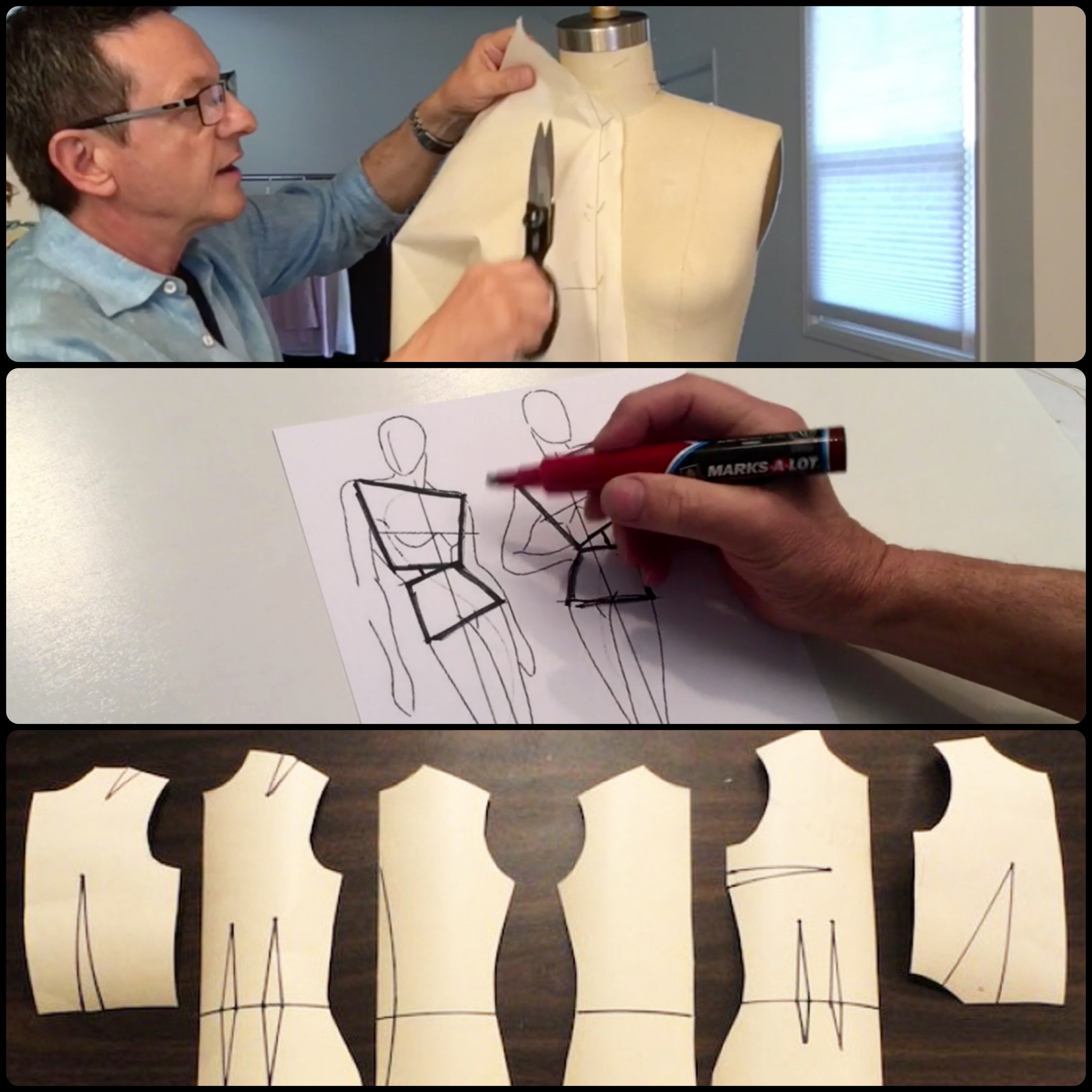 Draping, Sketching, Patternmaking Courses Online