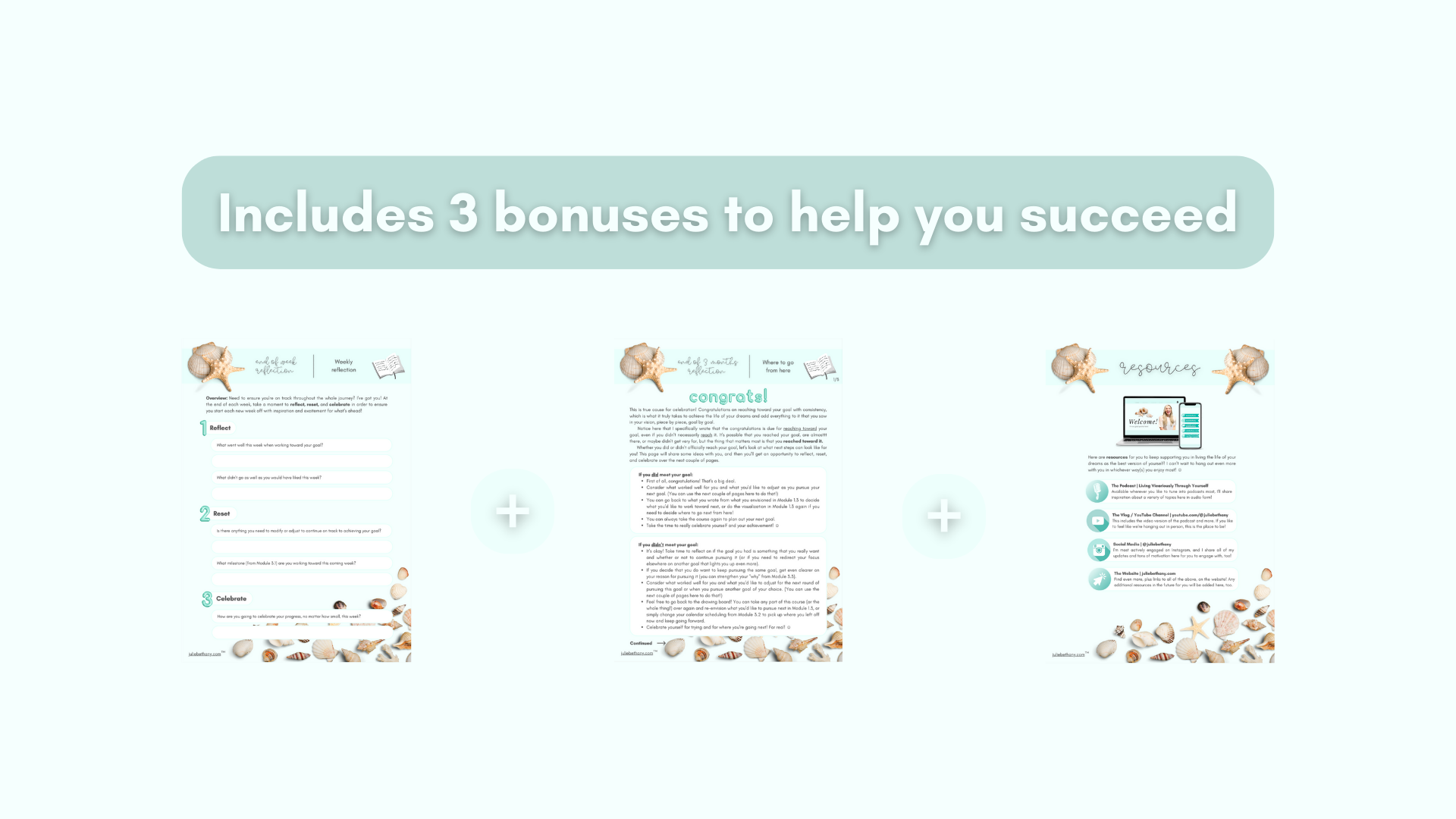 Includes 3 bonuses to help you succeed