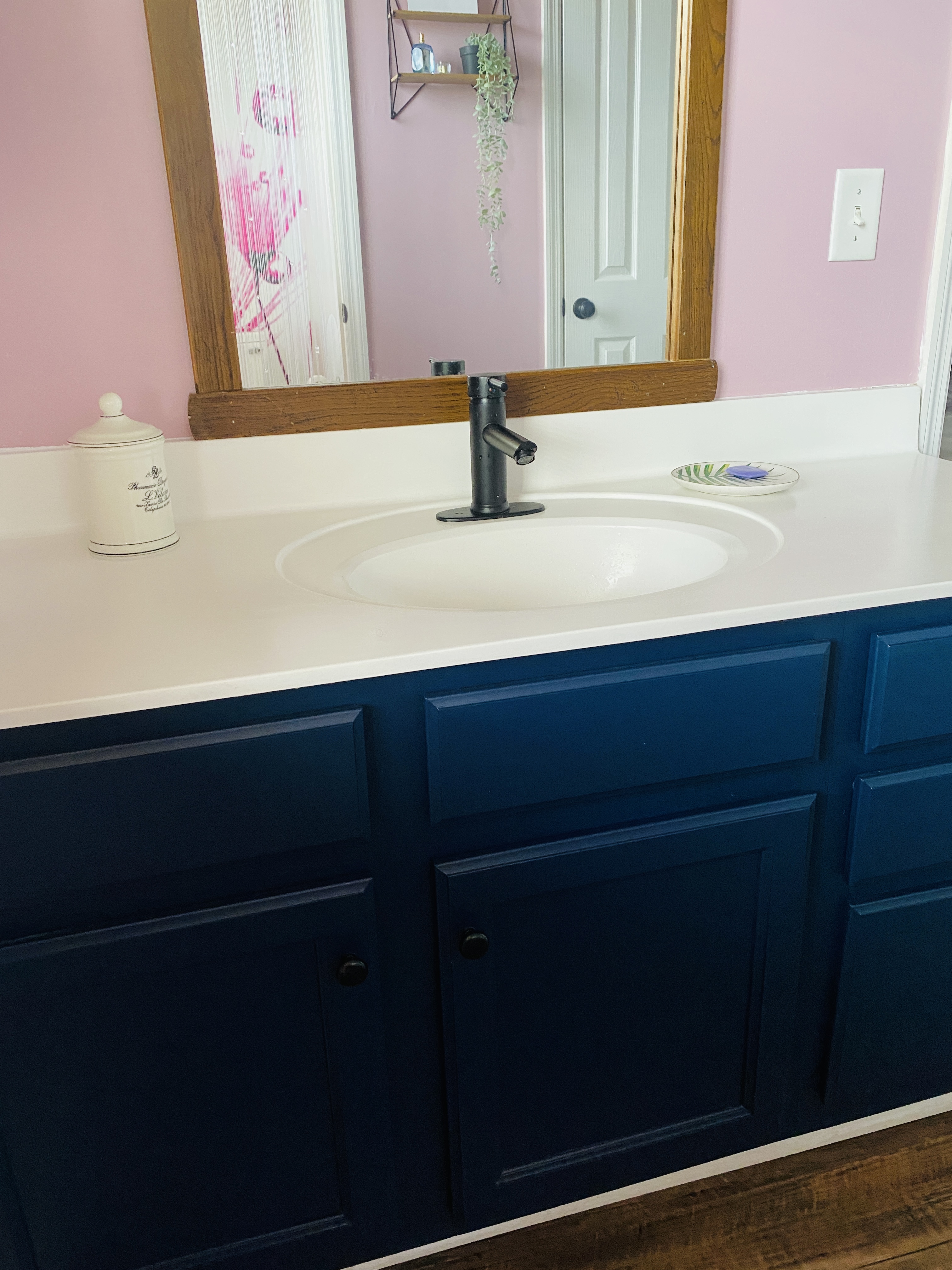 painted bathroom vanity