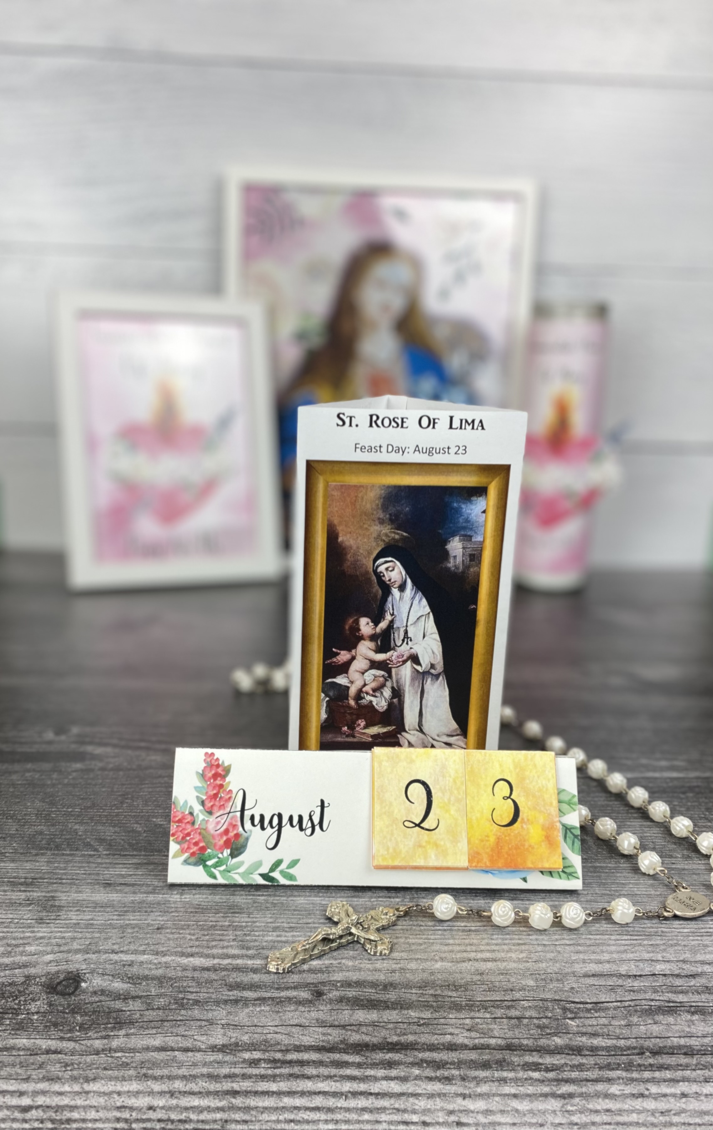 August Home Altar Printables