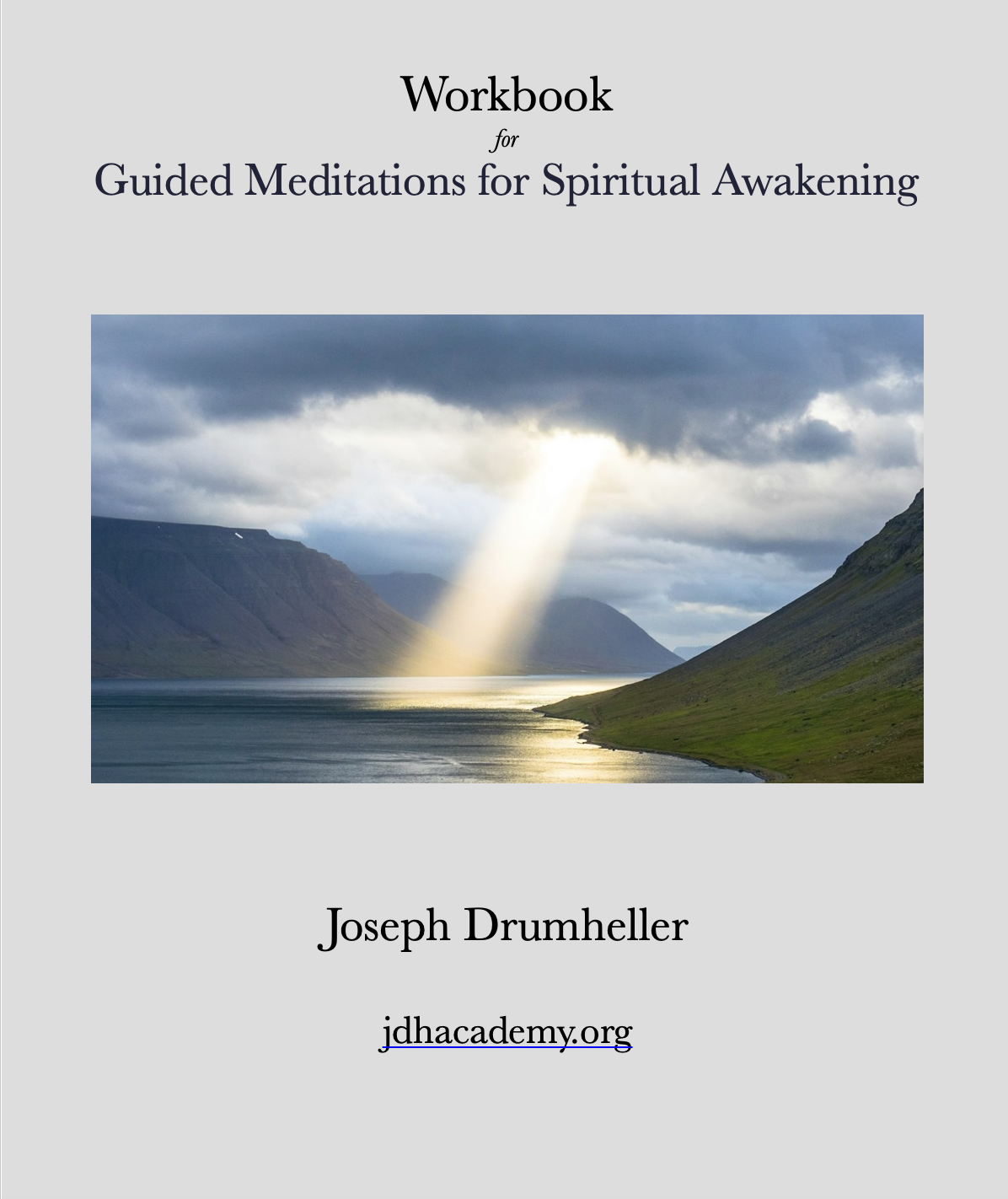 workbook cover guided meditations for spiritual awakening