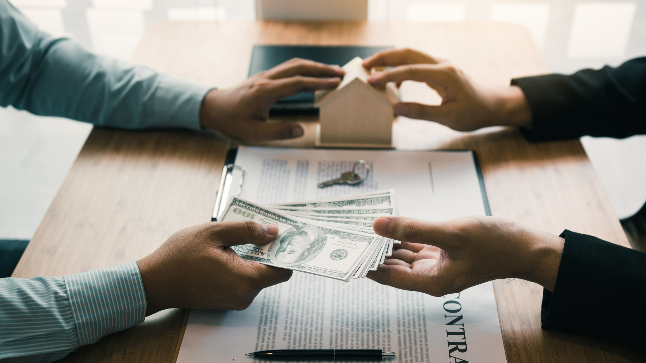professionals with money, and a little model house and paperwork