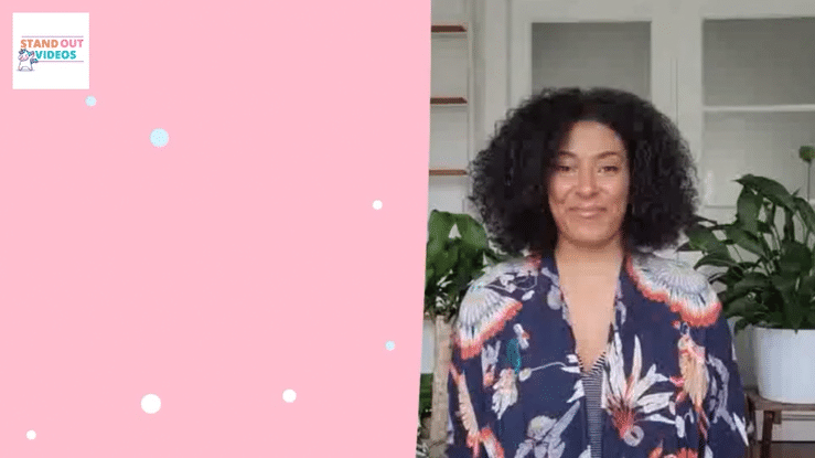 Image showing an example of a stand out video with the text Your Best Face Forward. Includes the message: Weve got your back! and highlights support for individuals who are camera shy, new to video creation, or unsure of what to say. Emphasizes a step-by-step plan to help users look professional and achieve results.