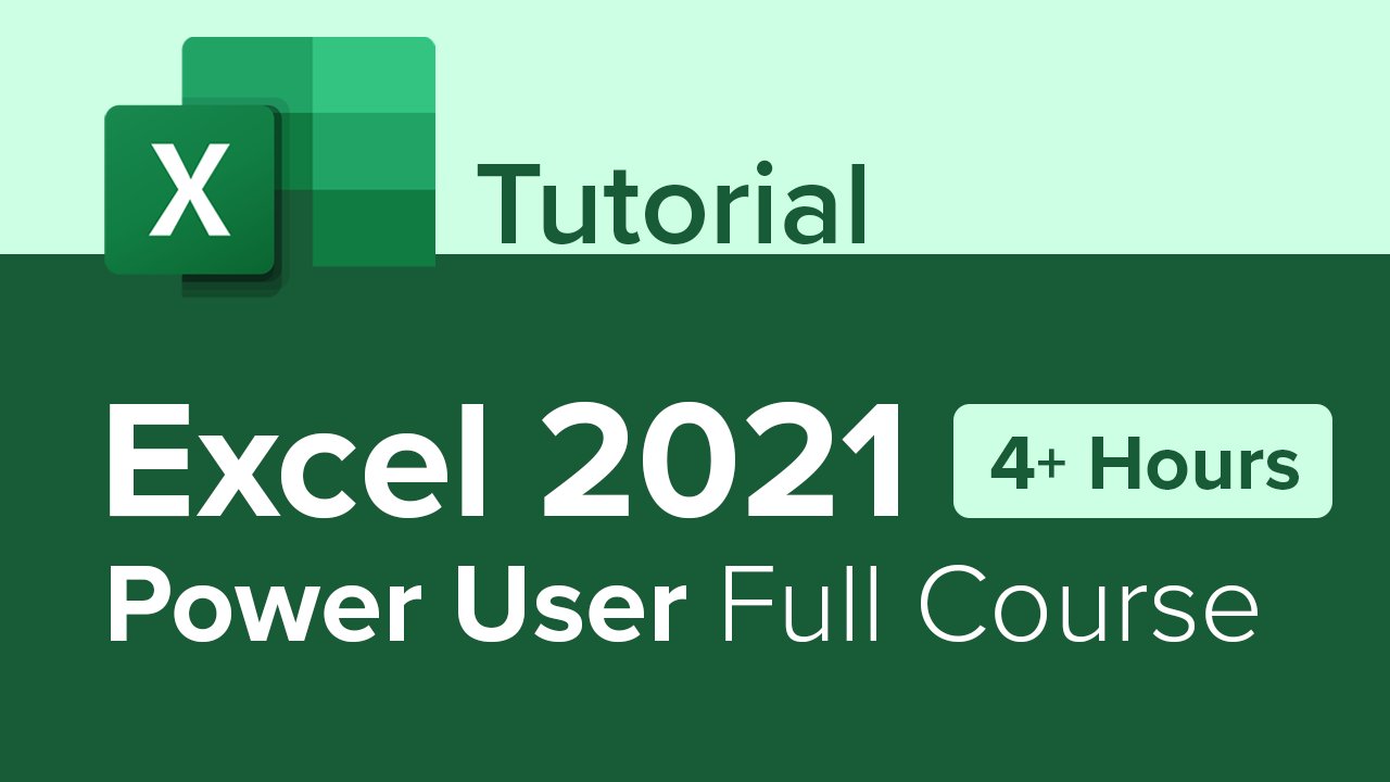 Exercise Files: Excel 2021 Power User Full Course Tutorial | Learnit