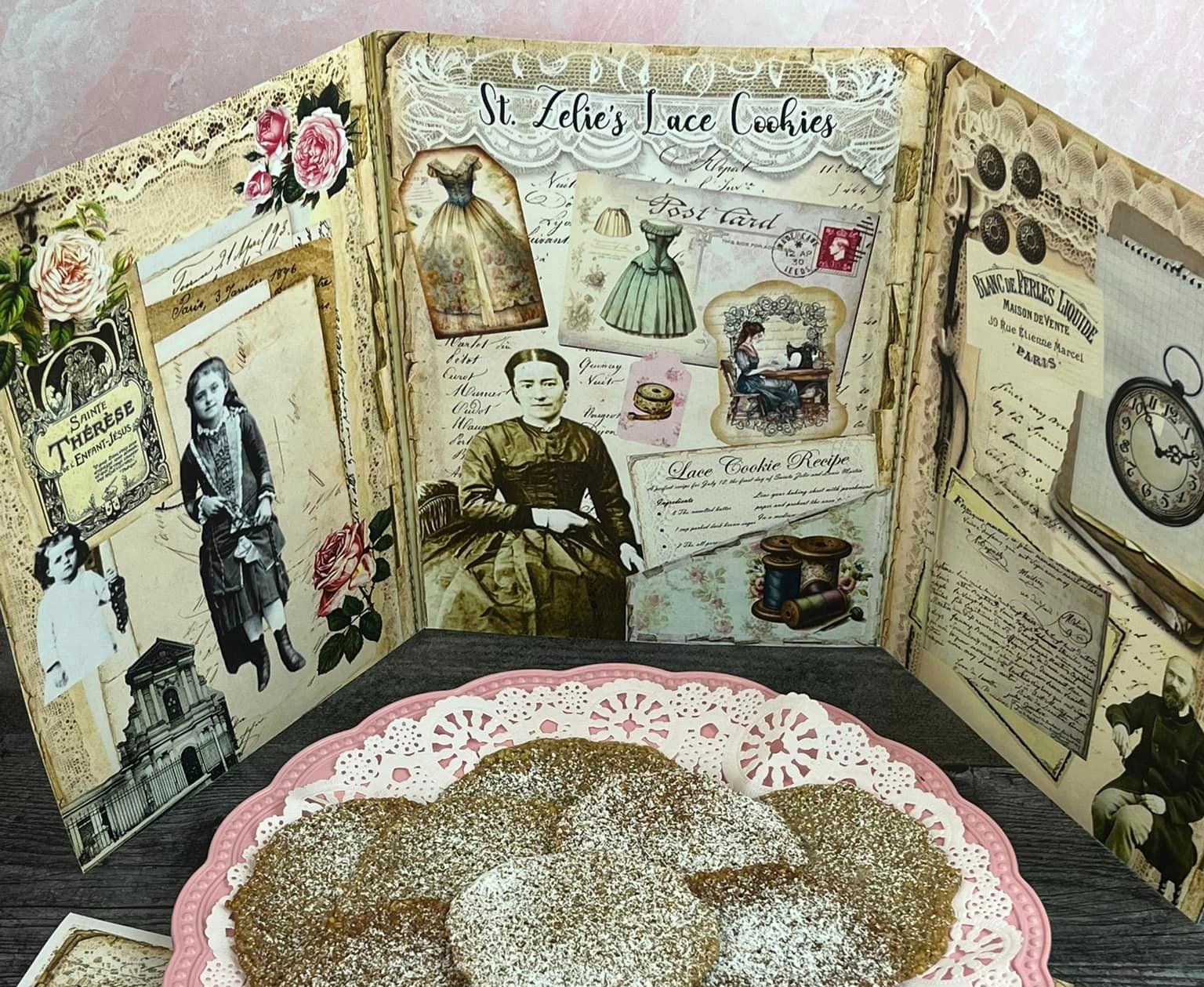 Saint Zelie Martin Lace Cookies Recipe and Printables