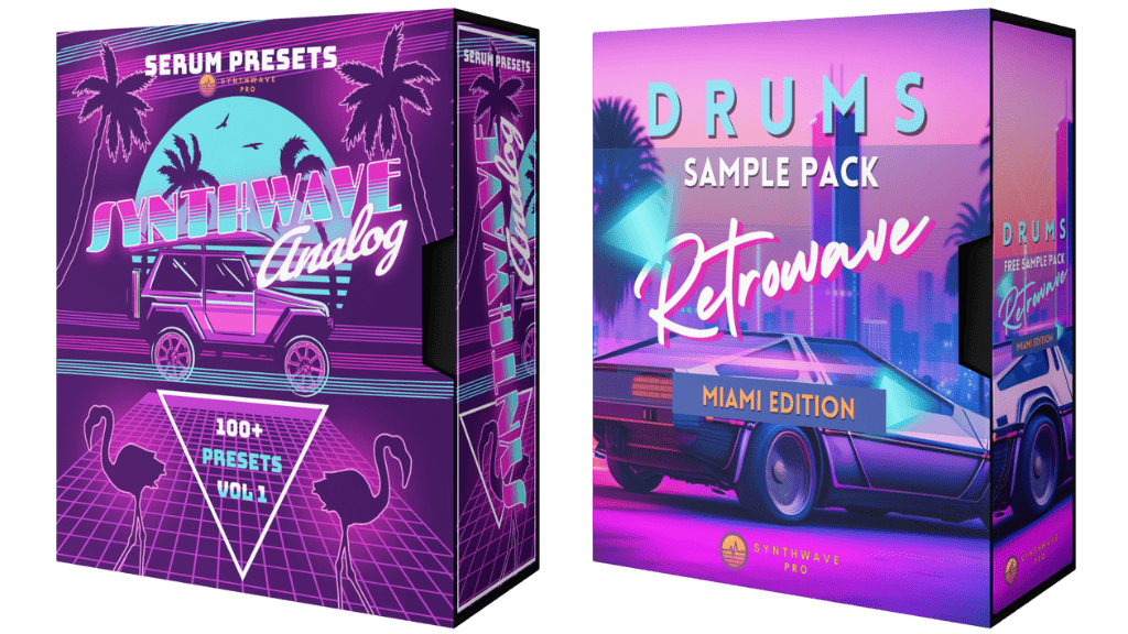 Synthwave Analog Preset Pack Vol 1 and Retrowave Miami Drums