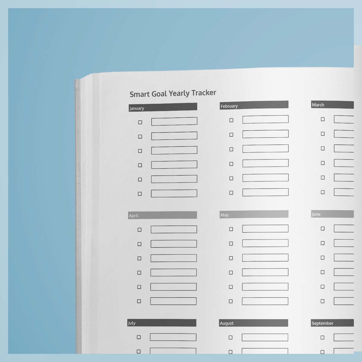 SMART Goal Yearly Tracker