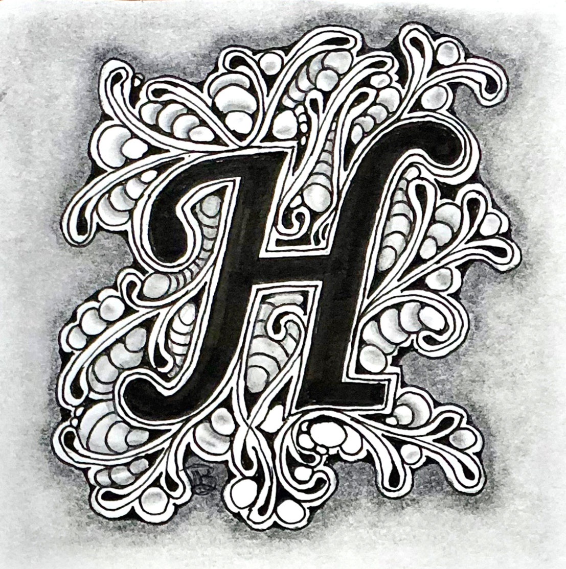 Embedded H With Smoky Shading