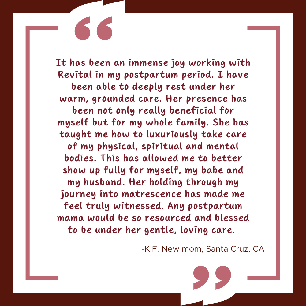 Client Testimonial for doula care