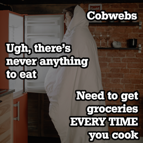 guy standing in front of empty fridge