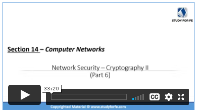 Video Network Security - Cryptography II