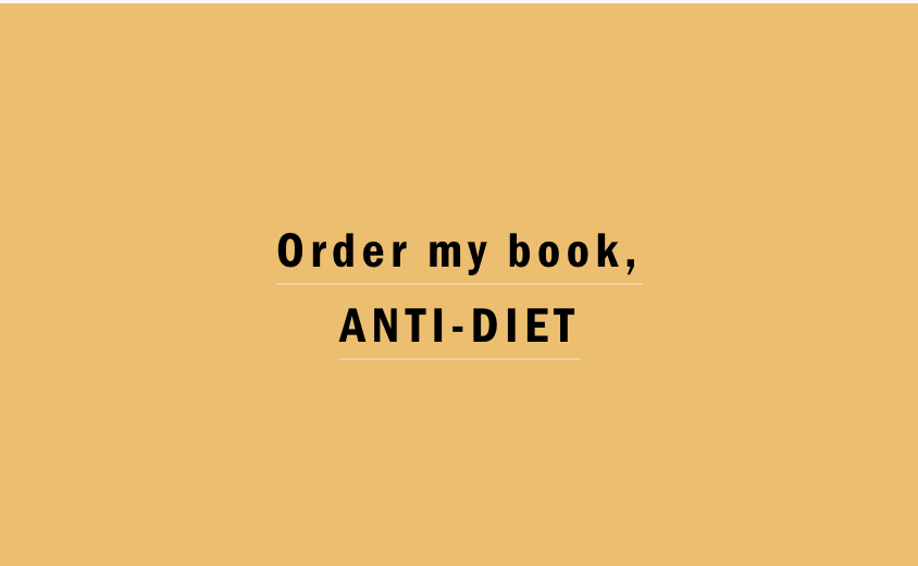 Order my book, Anti-Diet