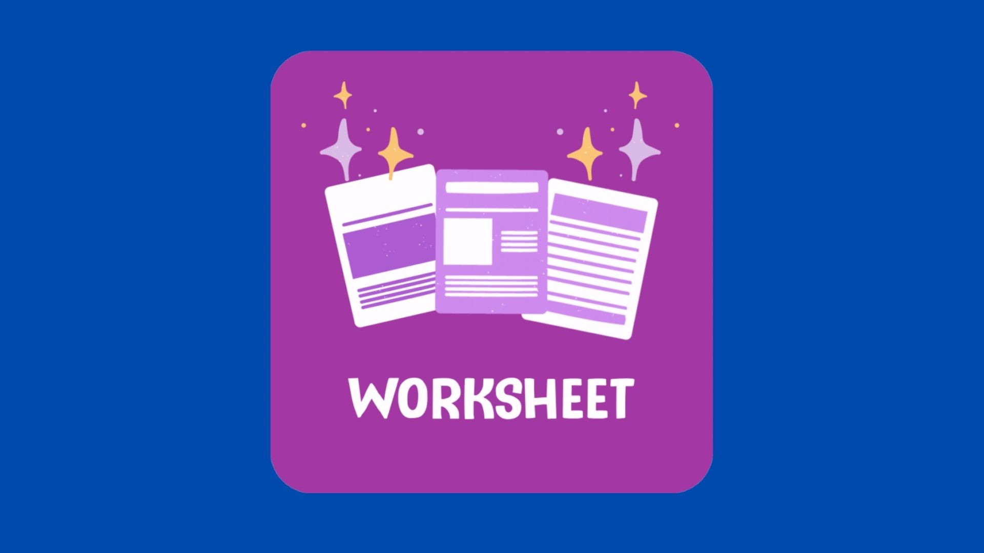 worksheet icon