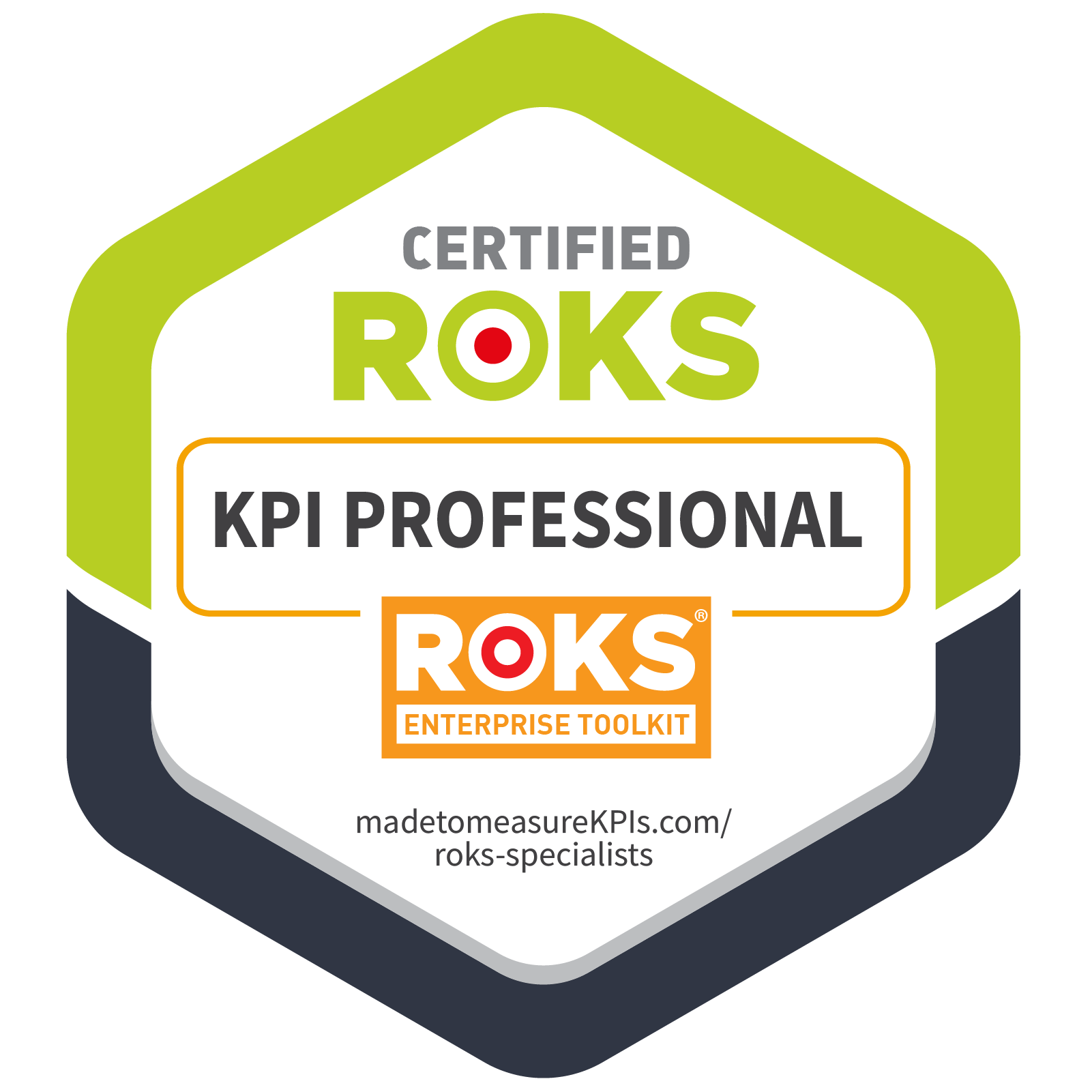 ROKS KPI KPI Pro sample certification badge