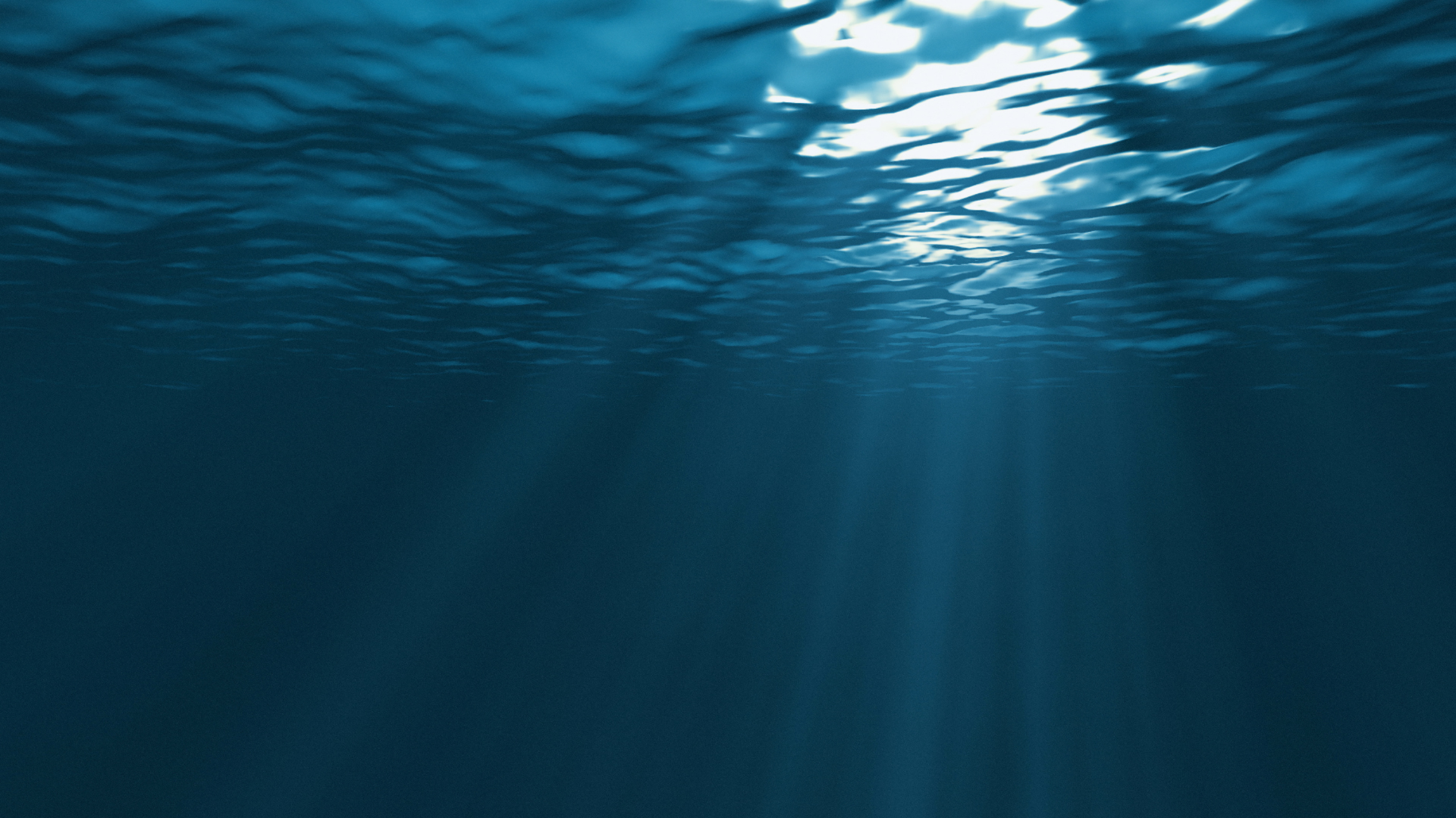 Deep ocean water with slight glimmer of light