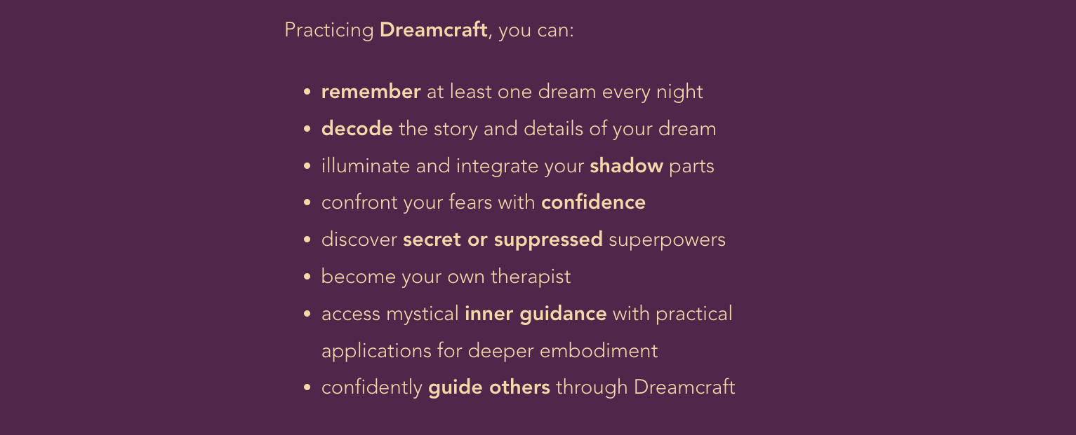 dreamcraft veda dave dream skills
