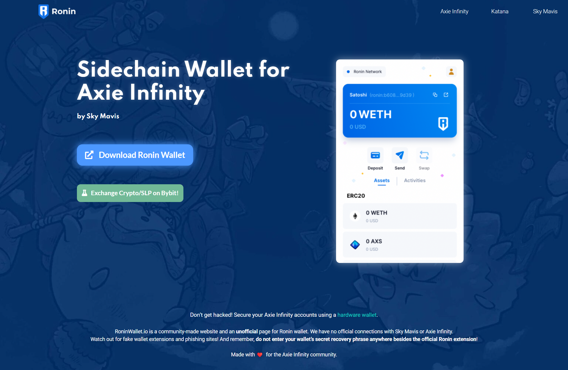 Ronin Wallet login