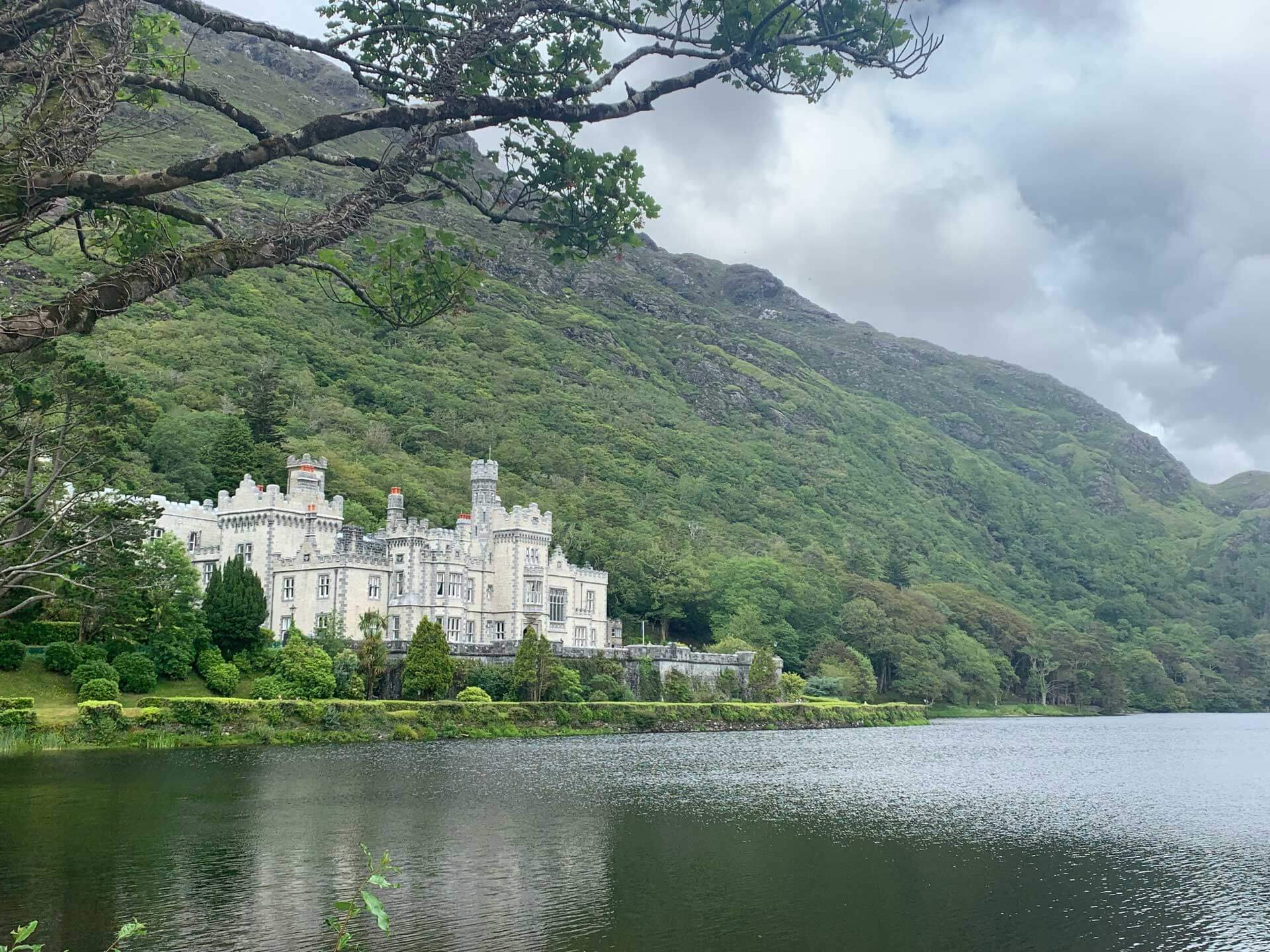 Kylemore Abbey Entrance Galway in Ireland