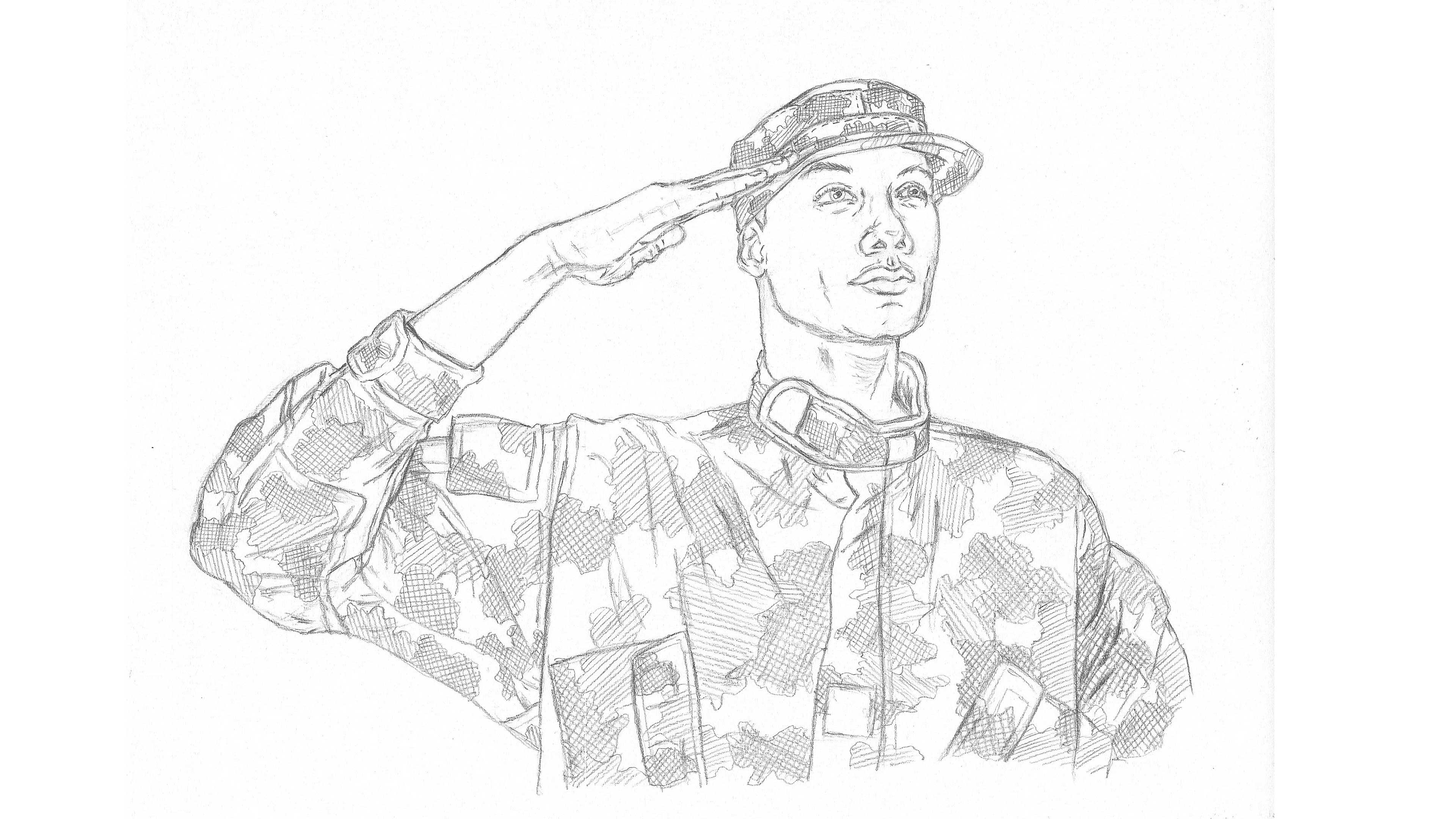 How to Draw an Army Man Let's Draw Today Club