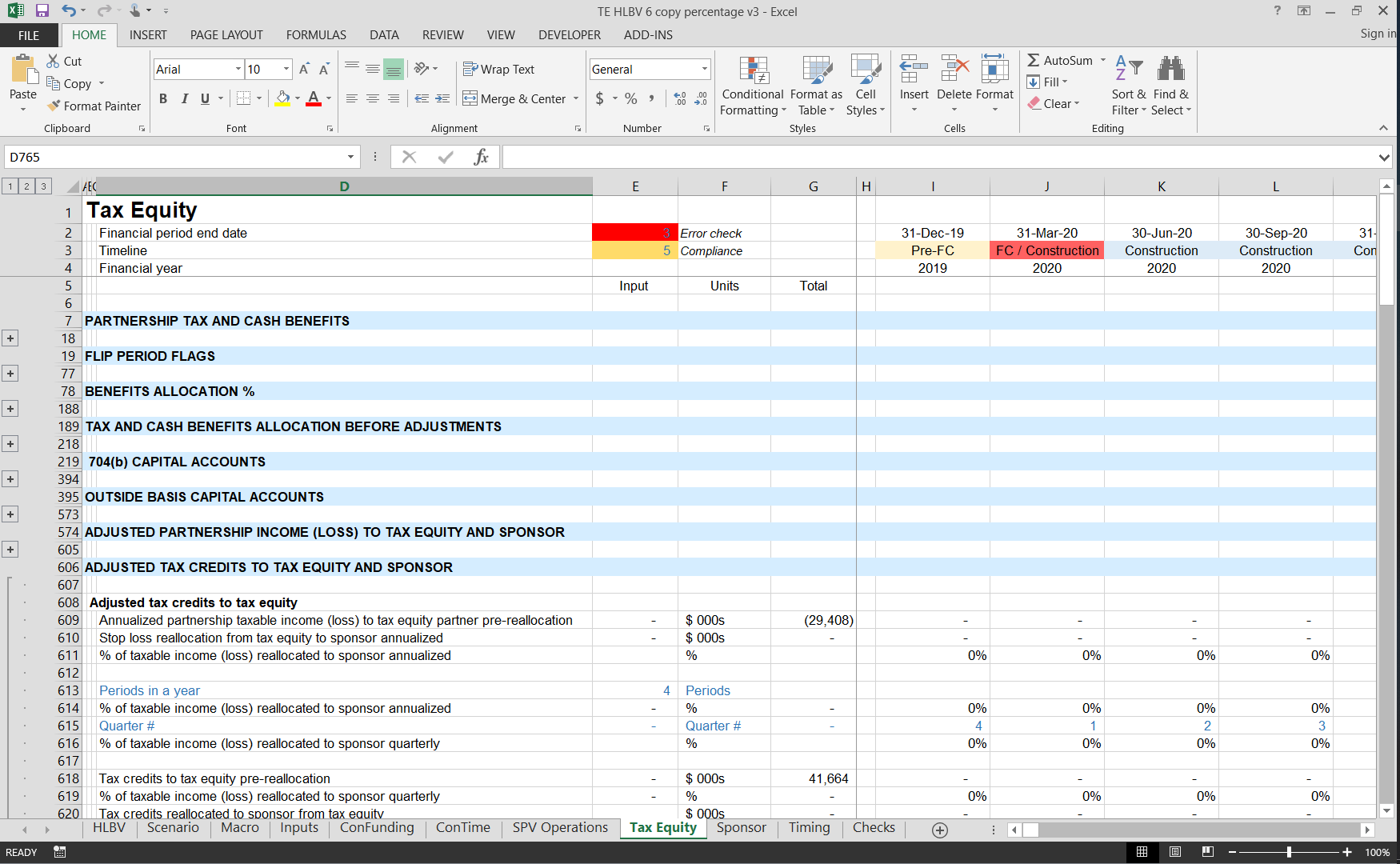 tax equity financial modeling course