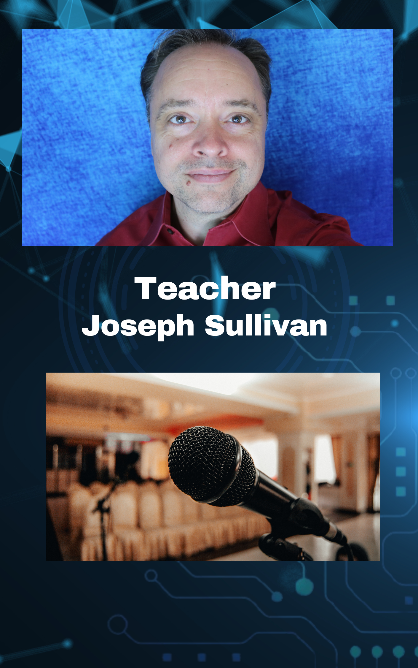 Public speaking teacher: Joseph Sullivan bio