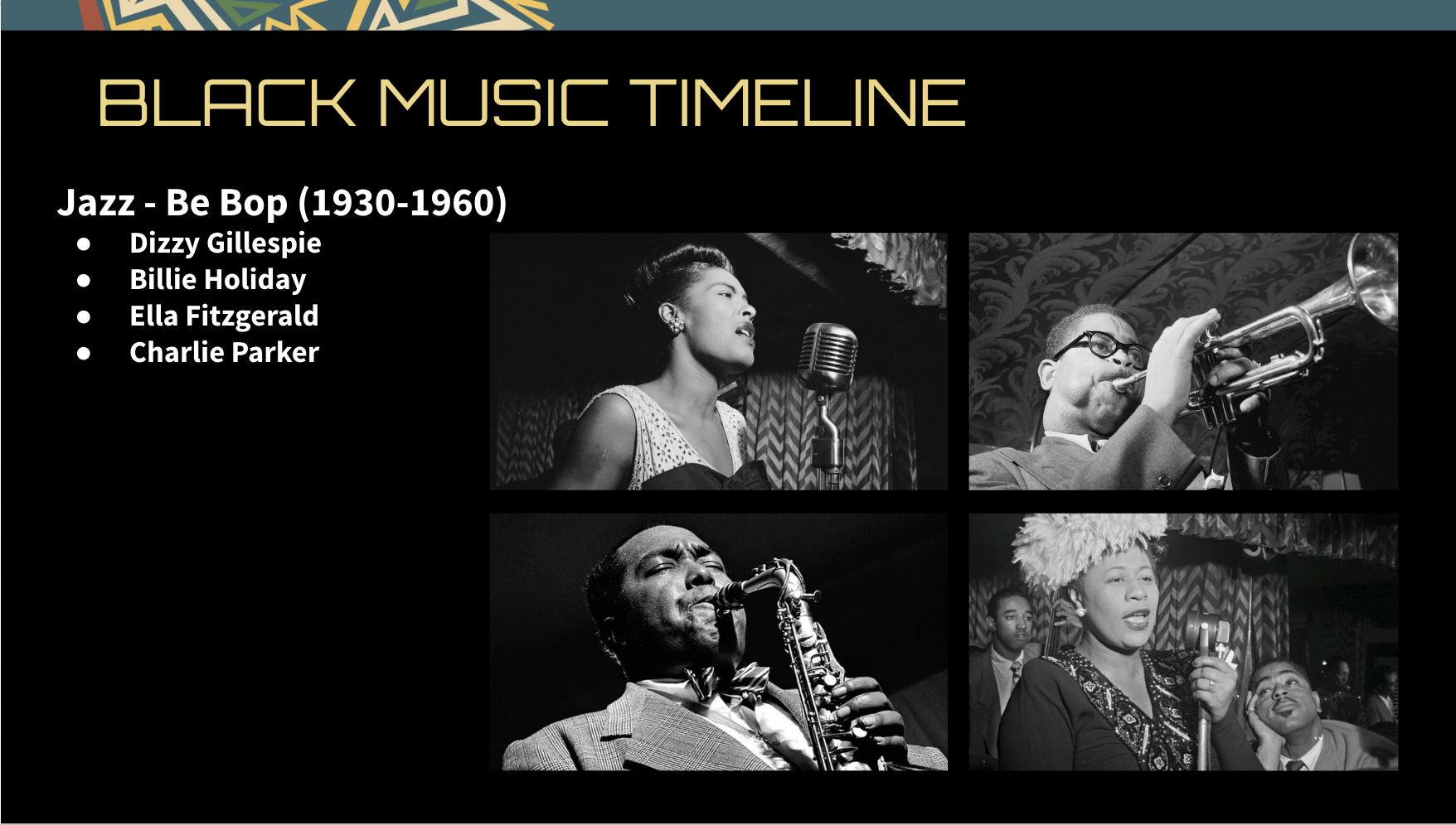 Be Bop music artists
