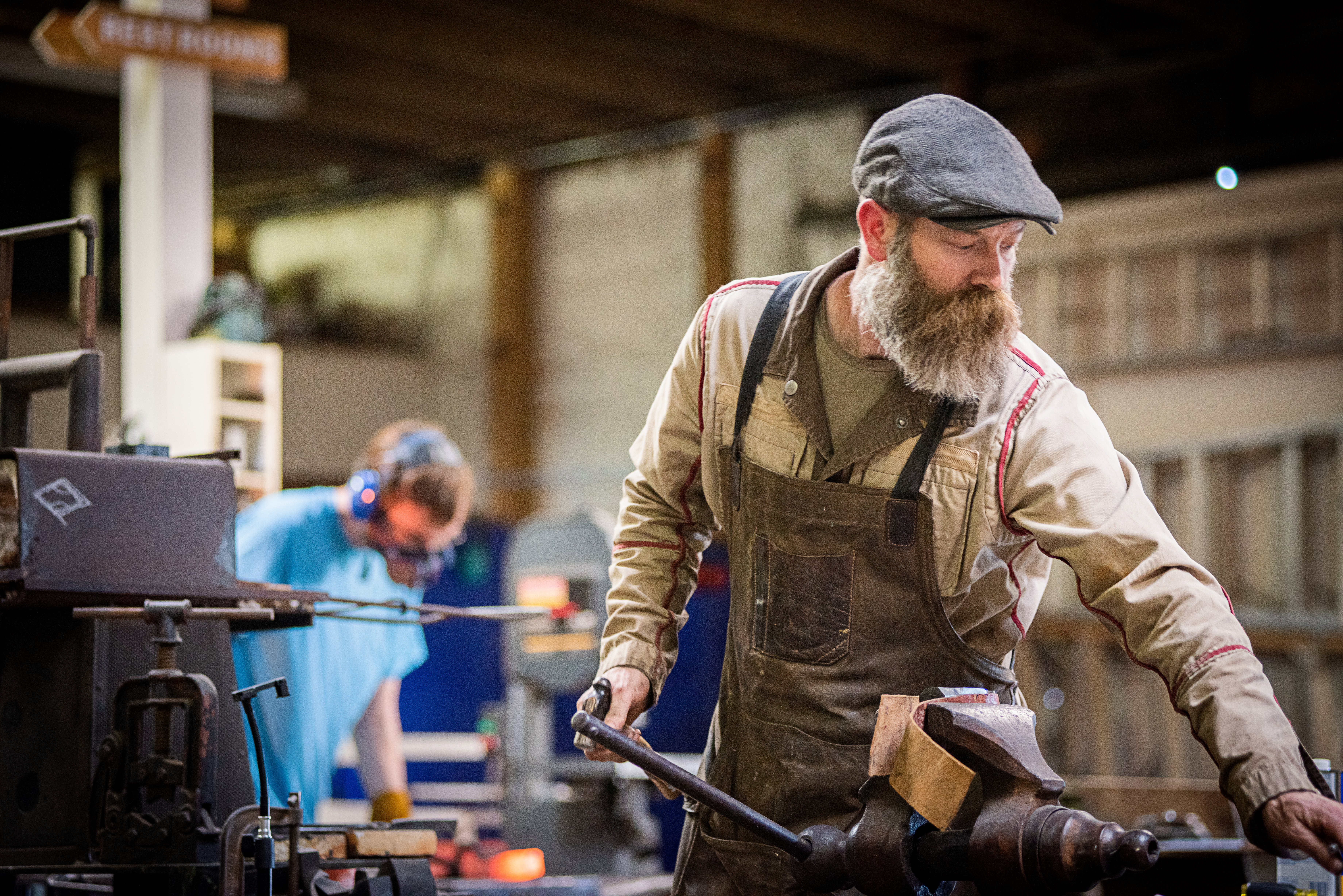 Yori Seeger blacksmithing instructor, sculptor