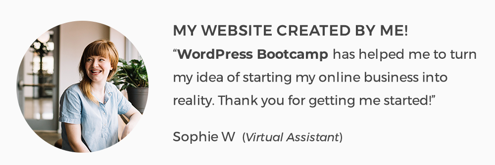 WordPress Bootcamp with AnitaM