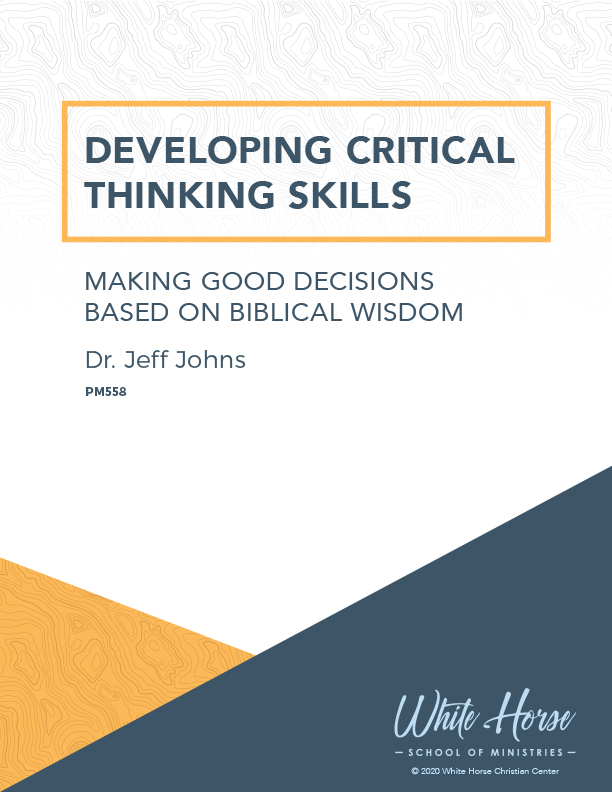 Developing Critical Thinking Skills - Course Cover