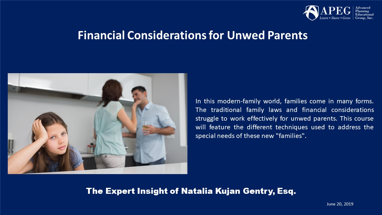 APEG Financial Consideration for Unwed Parents