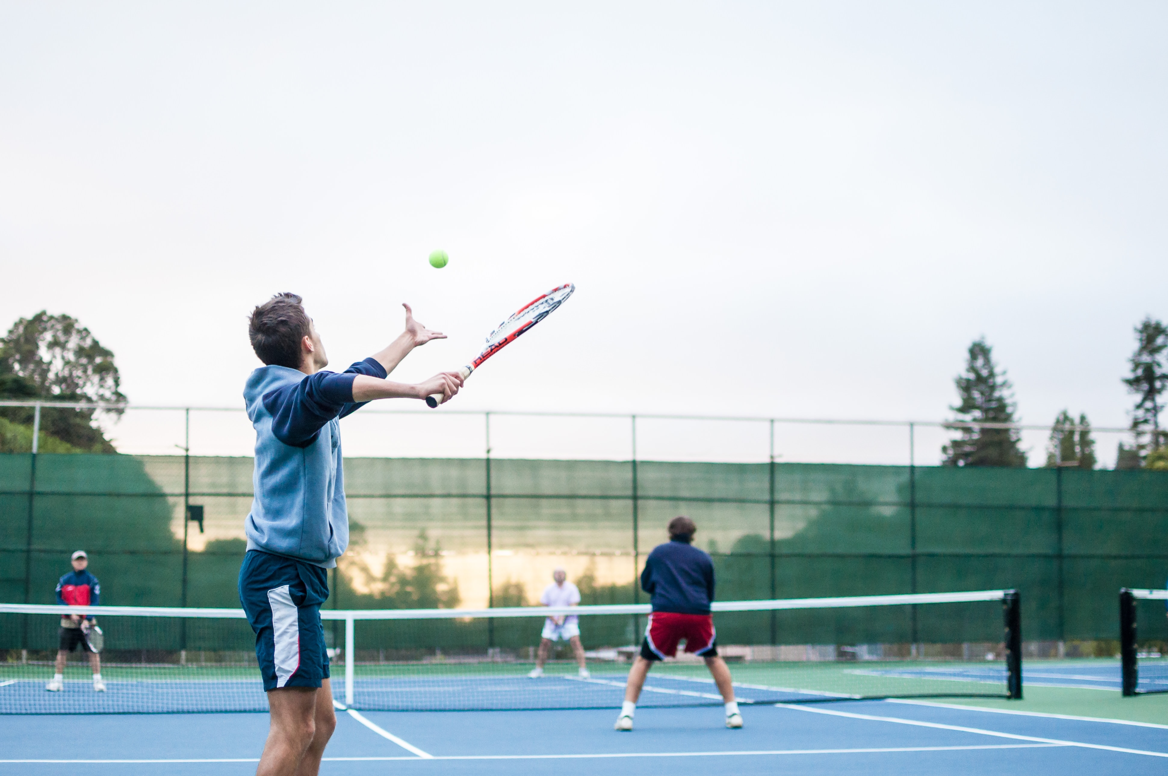 Doubles tennis players