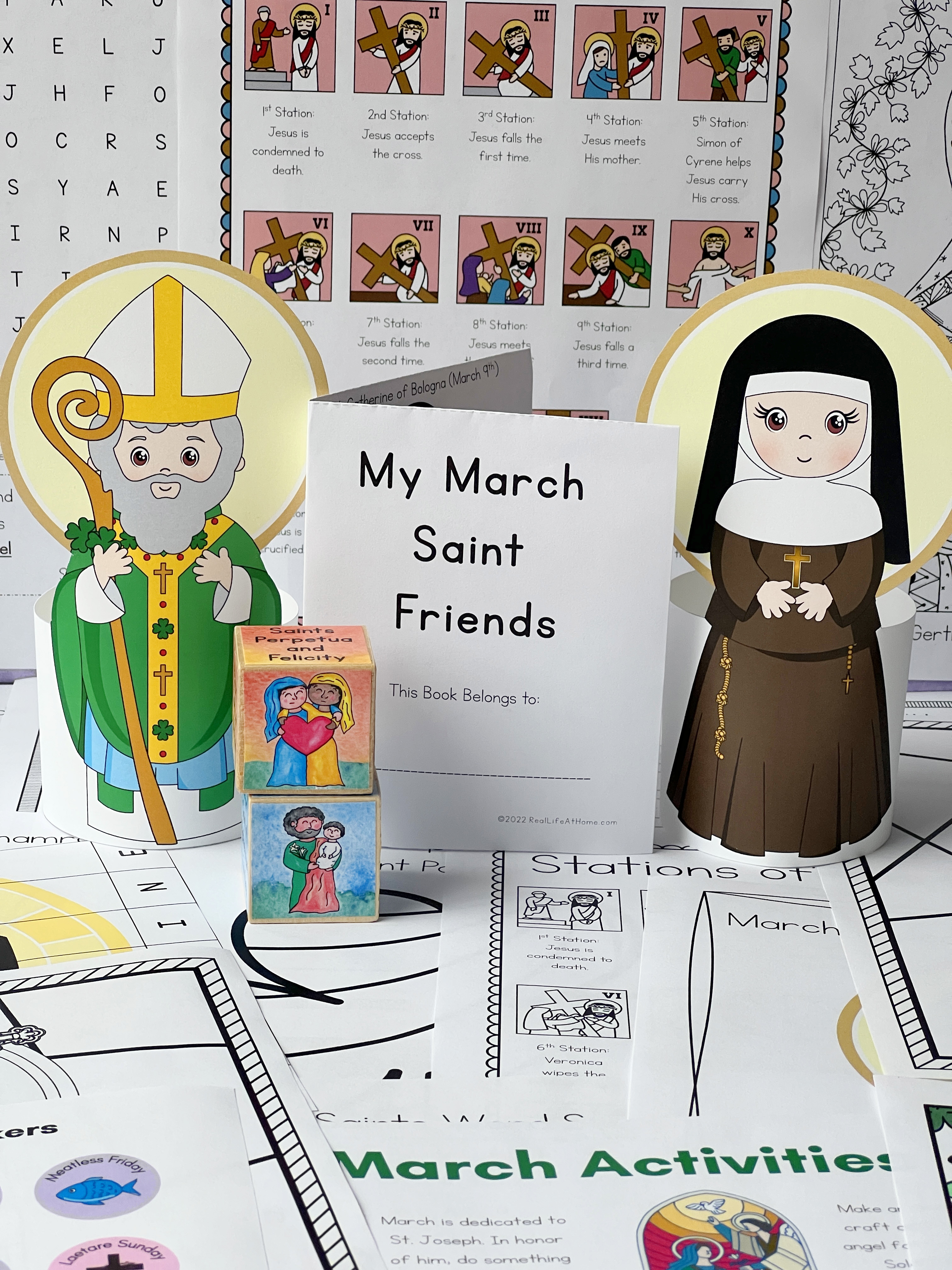 March Catholic Printables for Kids