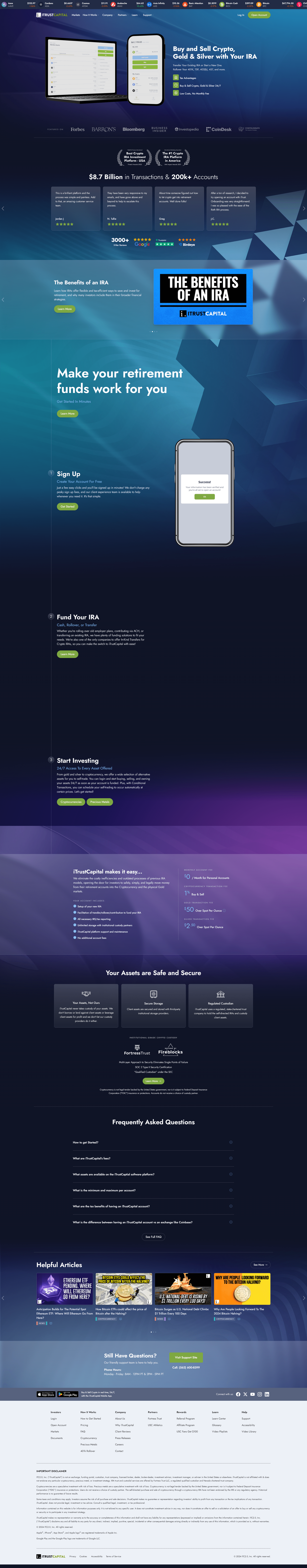iTrustCapital Login