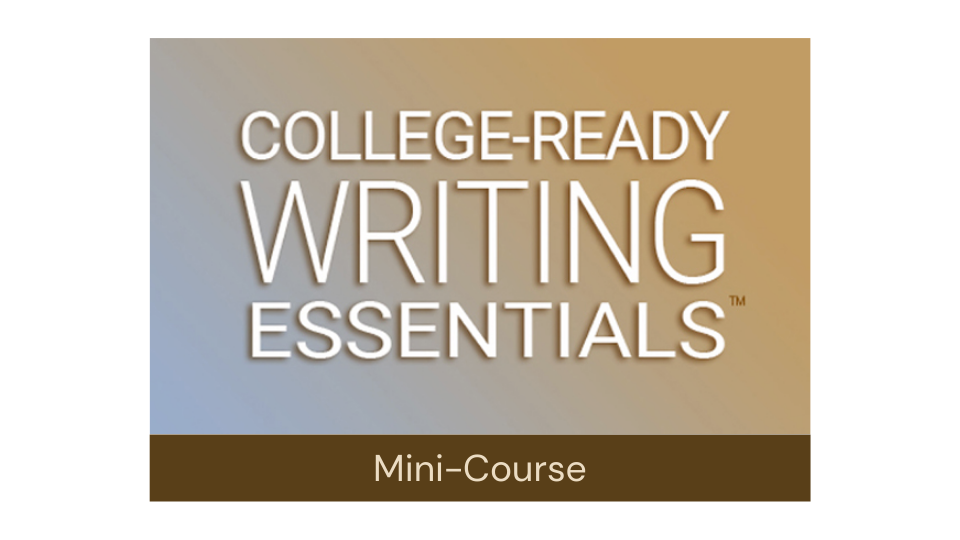 College-Ready Writing Essentials (Homeschool) Free Mini-Course Logo