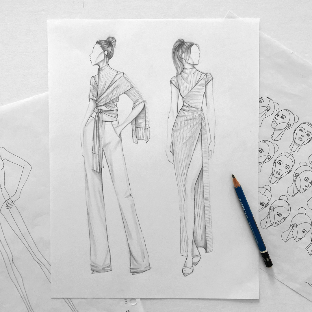 CROQUIS KIT: a collection of fashion figure templates for design and  illustration, 9 heads female — amiko simonetti