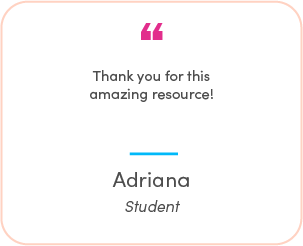 Adriana's testimonial: Thank you for this amazing resource!