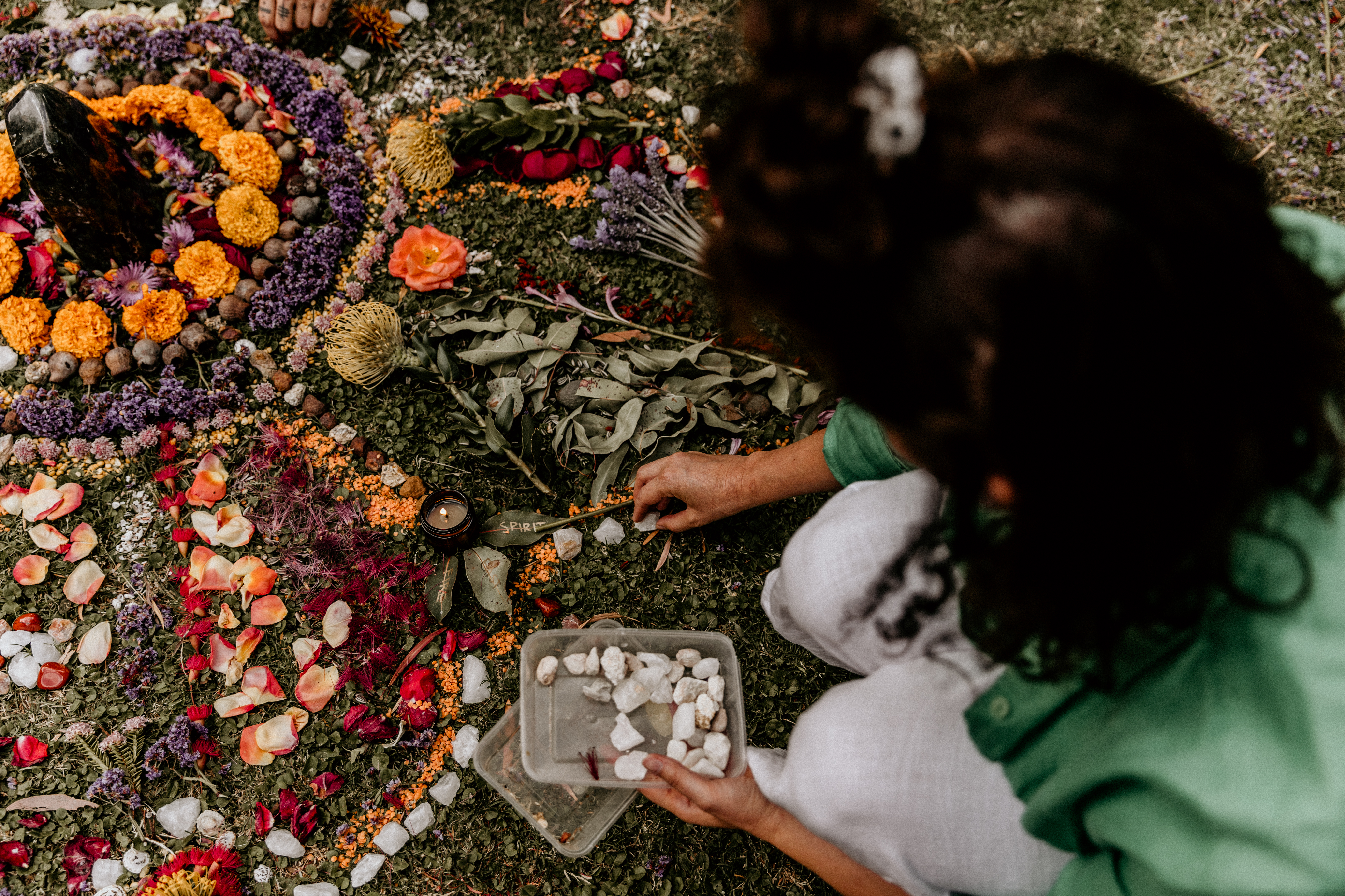 Learn how to do a flower mandala ceremony