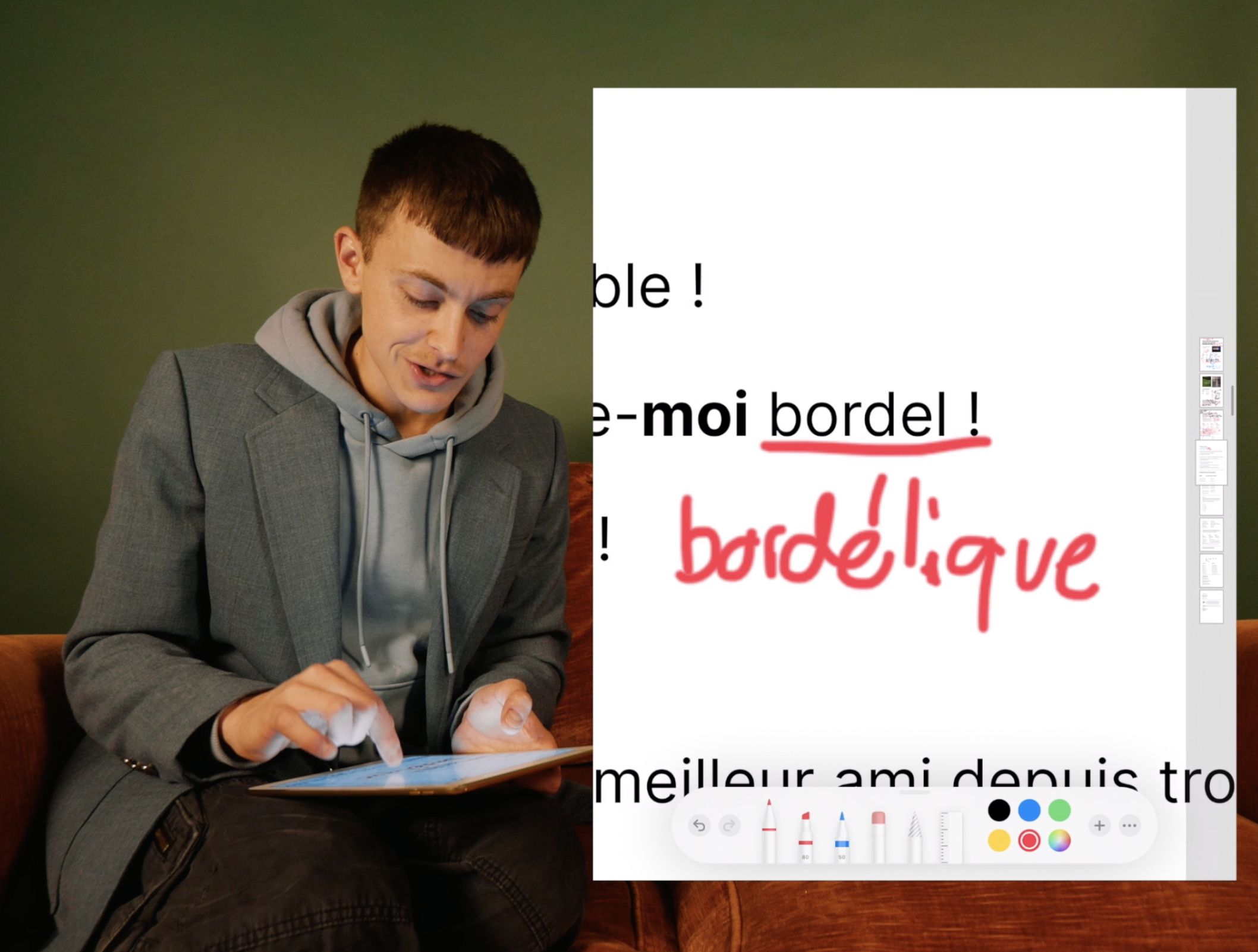 Modern French slang bordélique