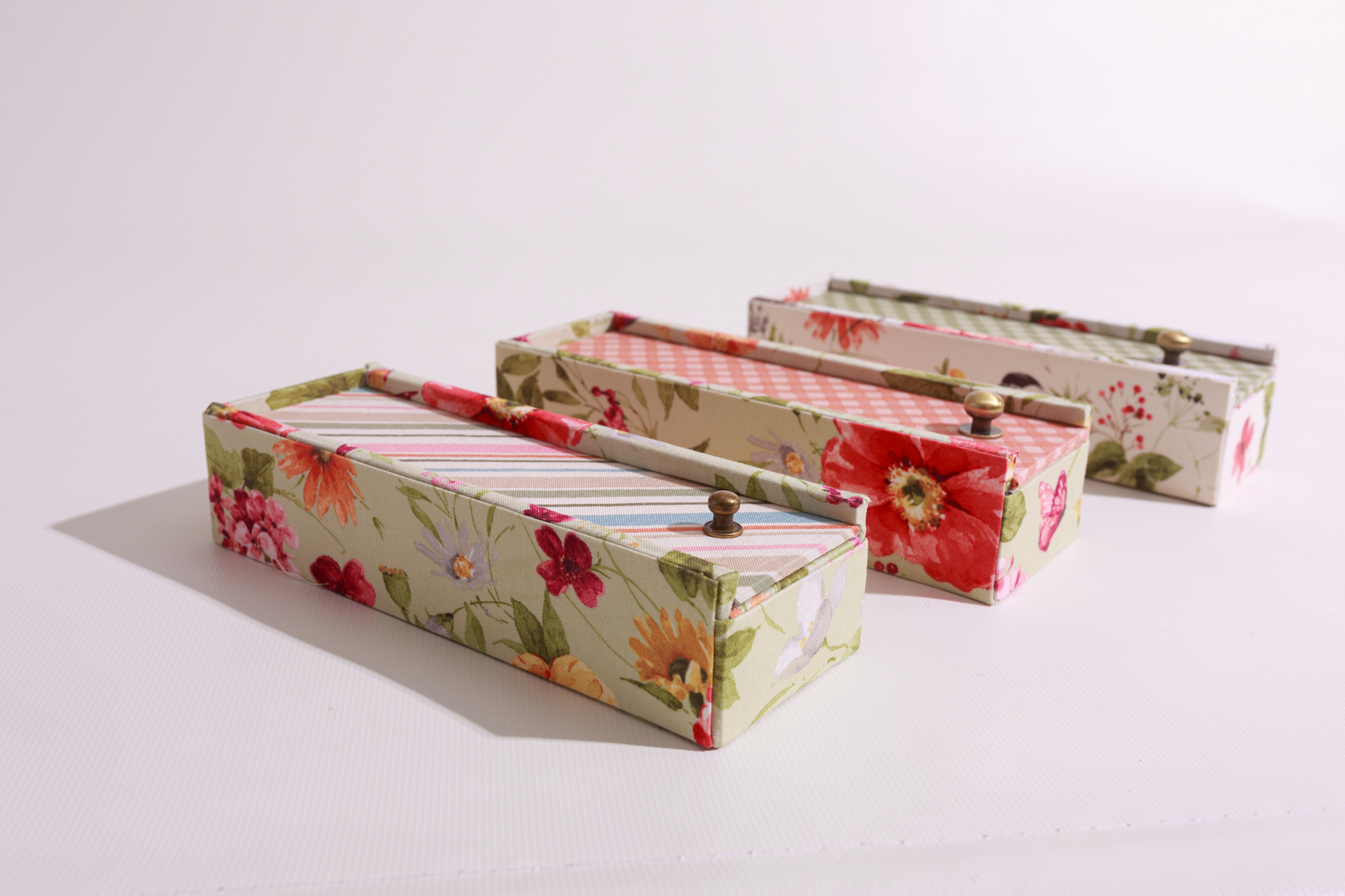 Sliding Lid Fabric Box