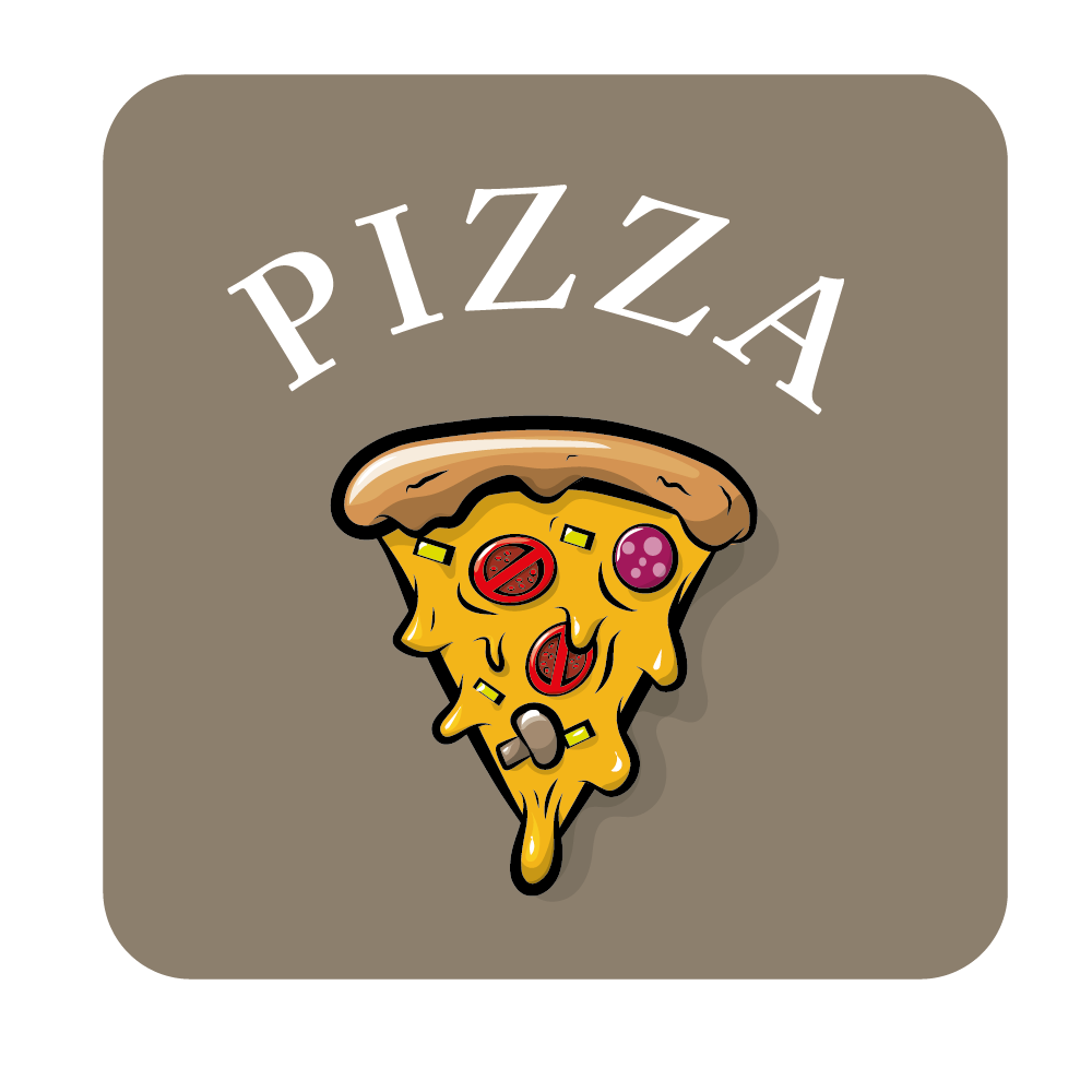 Pizza Illustration done in adobe illustrator on the ipad