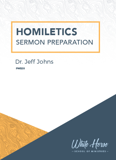 Homiletics - Course Cover