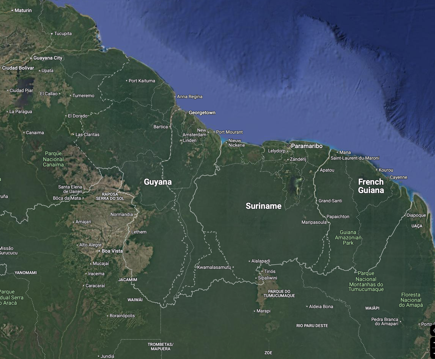 Guyana Map