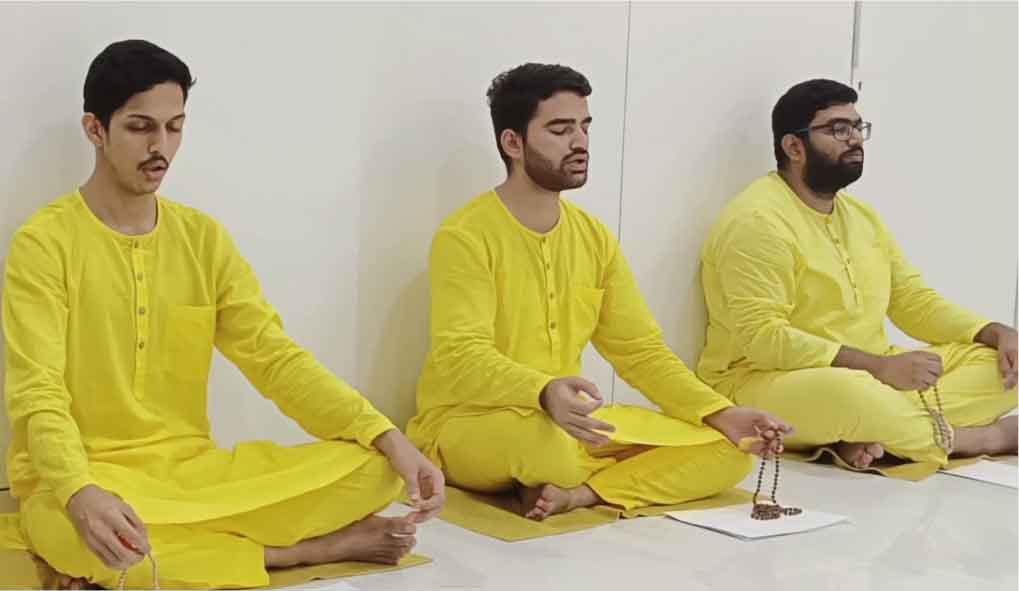 Brahman team chanting Mantra