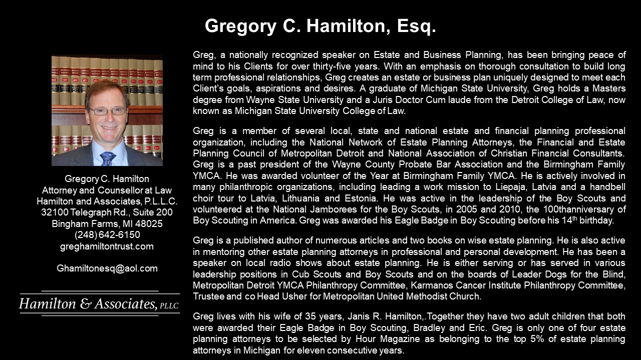 APEG Gregory C. Hamilton, Esquire