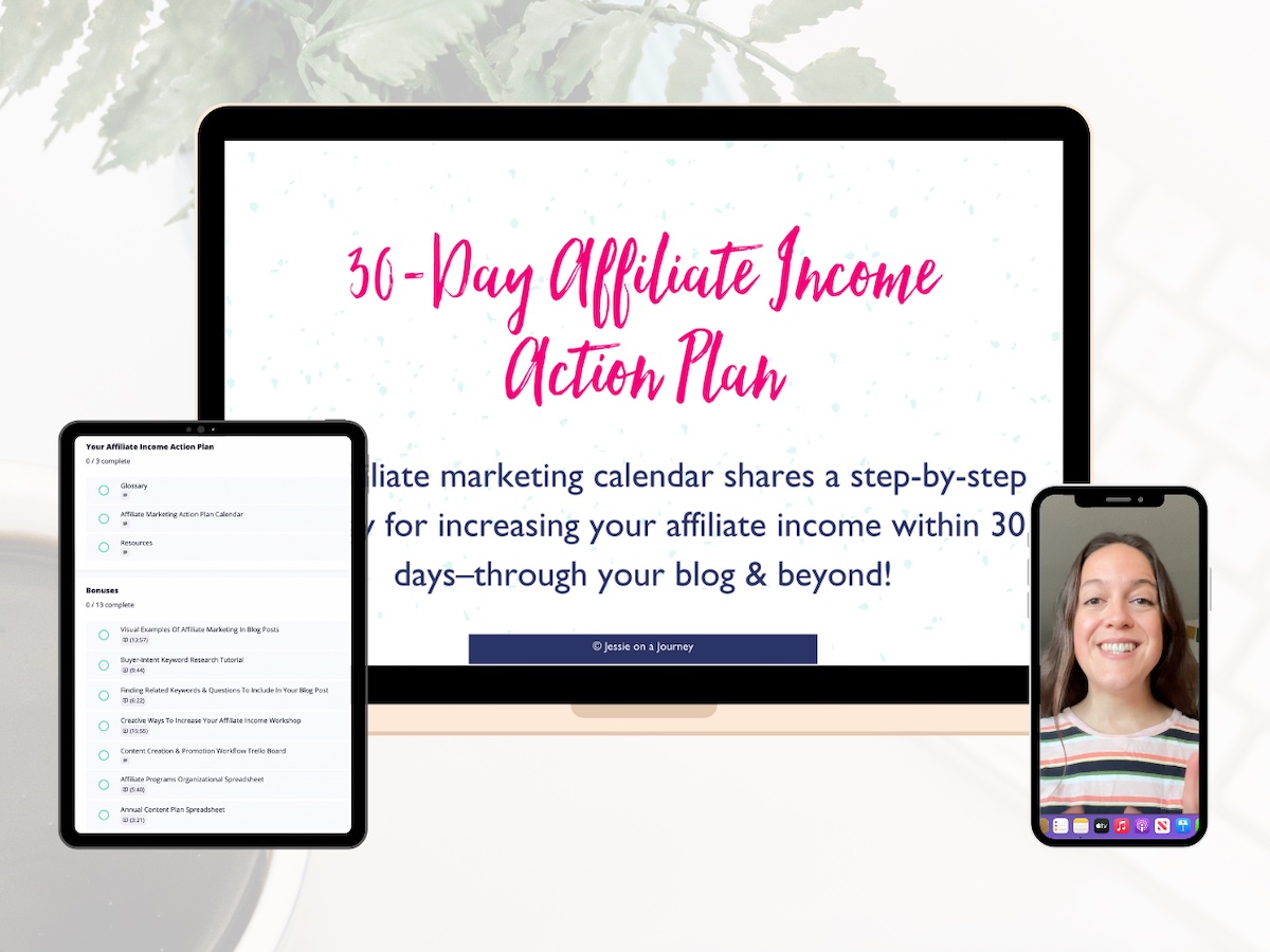 Affiliate Income Action Plan inclusions