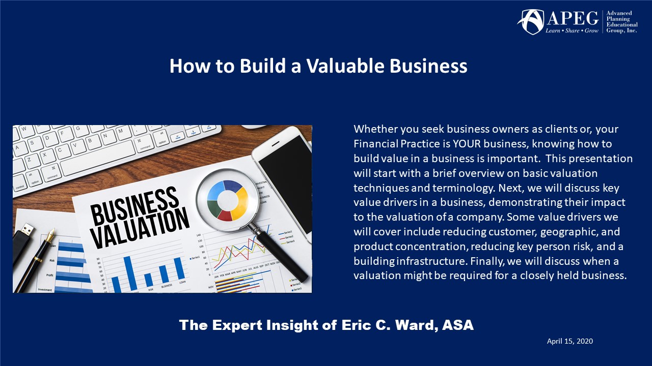 APEG How to Build a Valuable Business